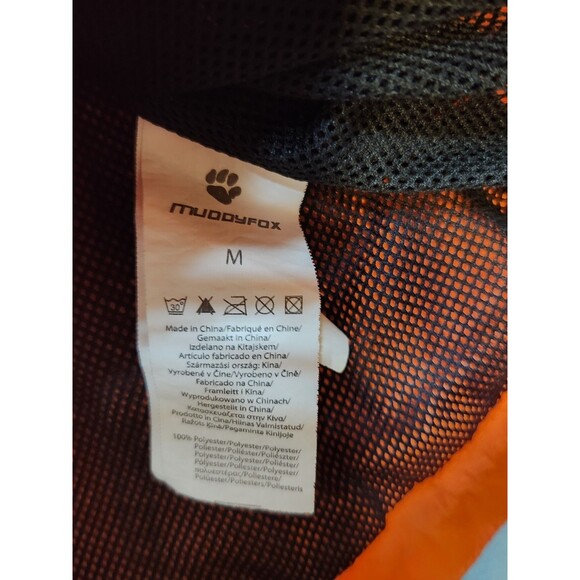 Muddyfox Men's Size Medium Bright Orange Cycling Jacket - Picture 11 of 16